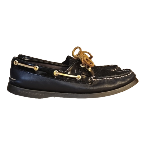 Sperry Shoes - 𝅺Sperry women's black sparkle boat shoes size 7 A21